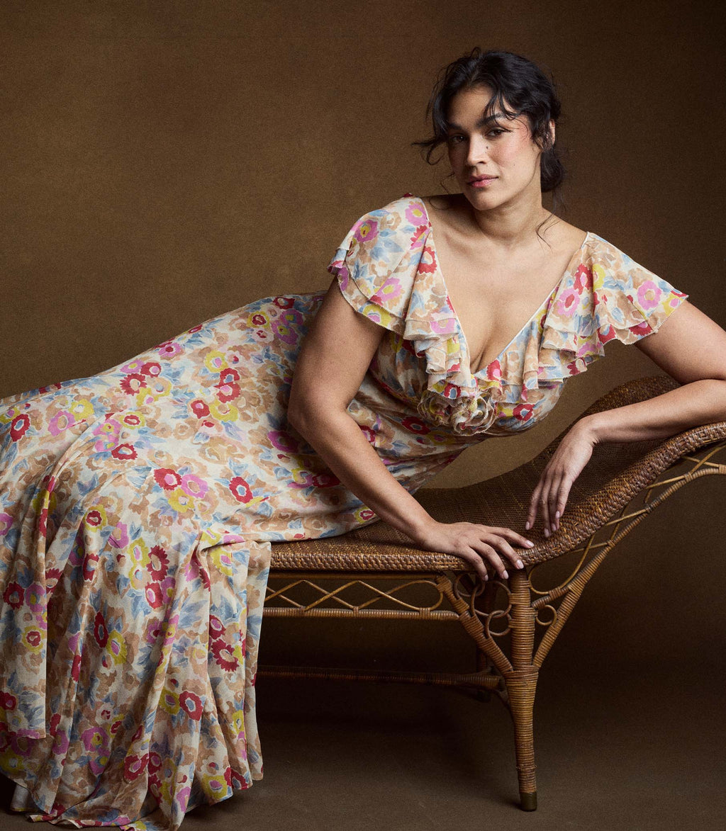 AMÉRELLE DRESS -- JARDIN DE CAMELIAS