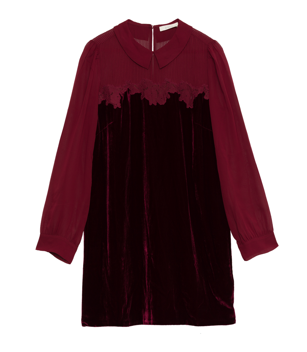 MADELYNNE DRESS -- VINO ROSSO